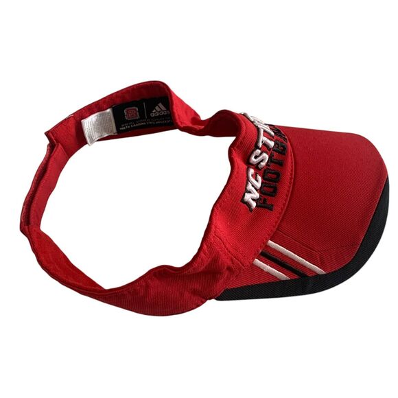 Adidas NC State Wolfpack Adjustable Climalite Embroidered Football NCAA Visor - Picture 3 of 16